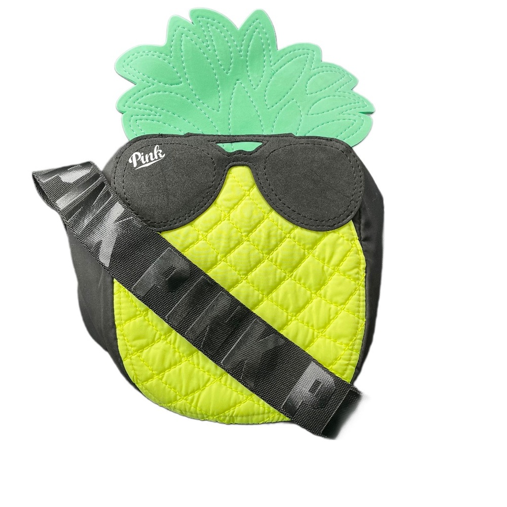 Pink Victorias Secret Pineapple Cooler Bag Limited Edition Whimsical Collectible